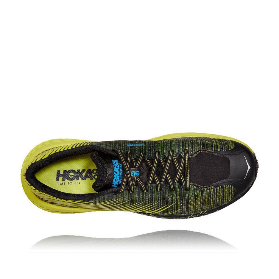 Hoka EVO Speedgoat Men's Hiking Shoes Yellow / Black | IL20836SJ