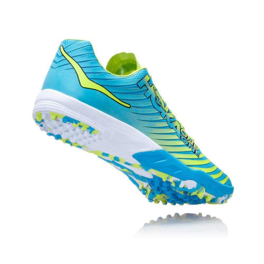 Hoka EVO XC Men's Spikes Shoes Blue / Yellow | IL40739FO