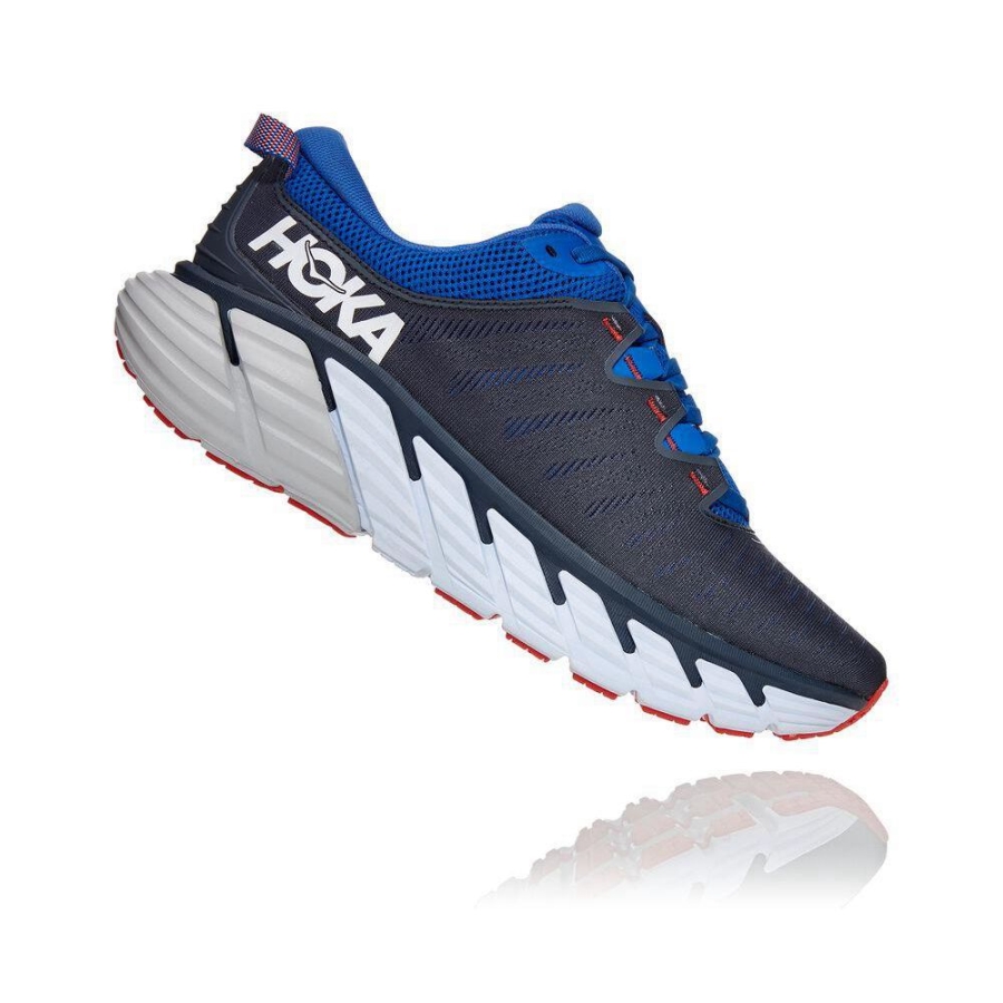 Hoka Gaviota 3 Men's Sneakers Black / Blue | IL02935GM