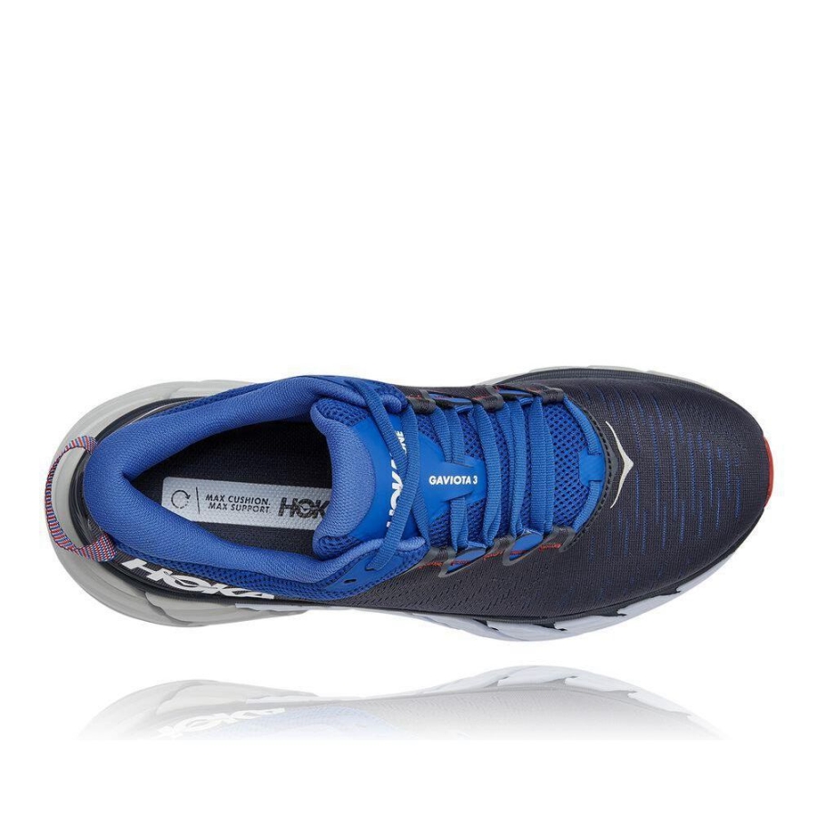 Hoka Gaviota 3 Men's Sneakers Black / Blue | IL02935GM