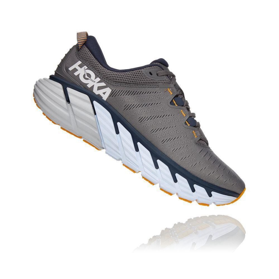 Hoka Gaviota 3 Men's Walking Shoes Grey | IL93820QH