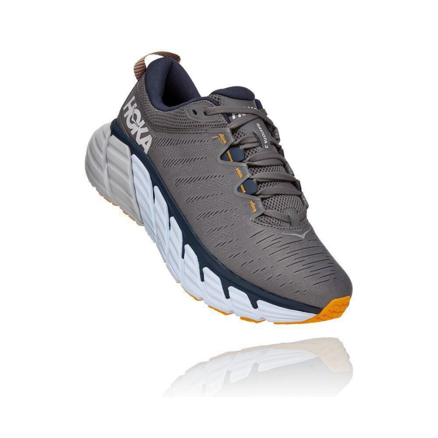 Hoka Gaviota 3 Men\'s Walking Shoes Grey | IL93820QH