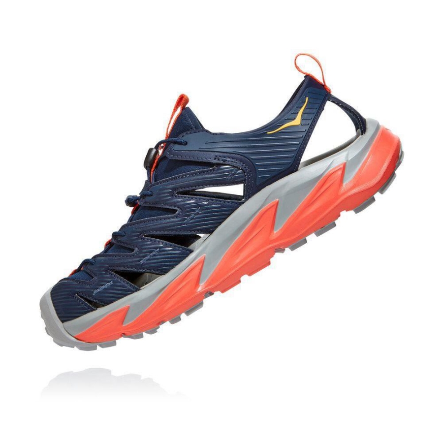 Hoka Hopara Men's Recovery Sandals Navy / Red | IL29561PL