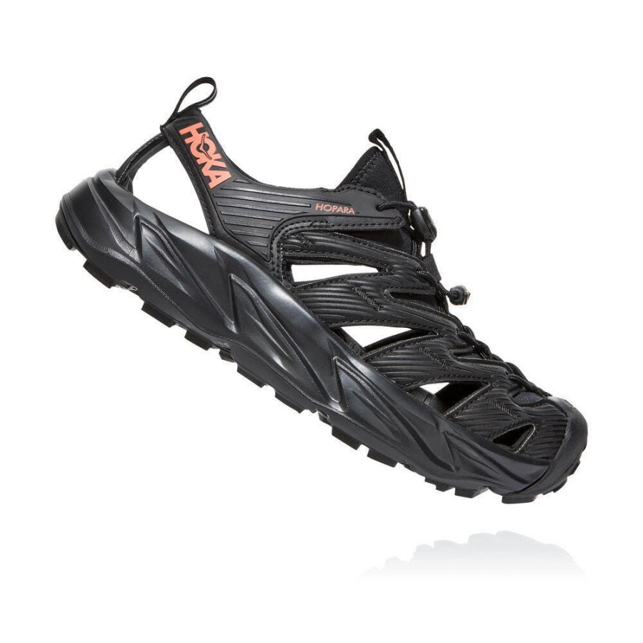 Hoka Hopara Women's Recovery Sandals Black | IL10728AR