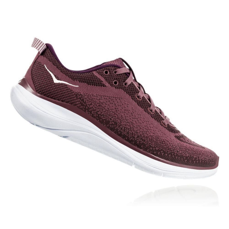 Hoka Hupana Flow Women's Sneakers Burgundy | IL82746YT