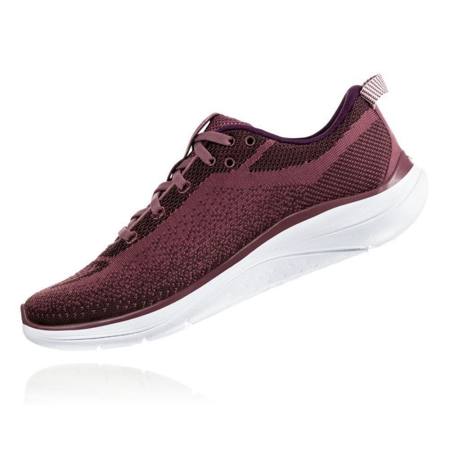 Hoka Hupana Flow Women's Sneakers Burgundy | IL82746YT