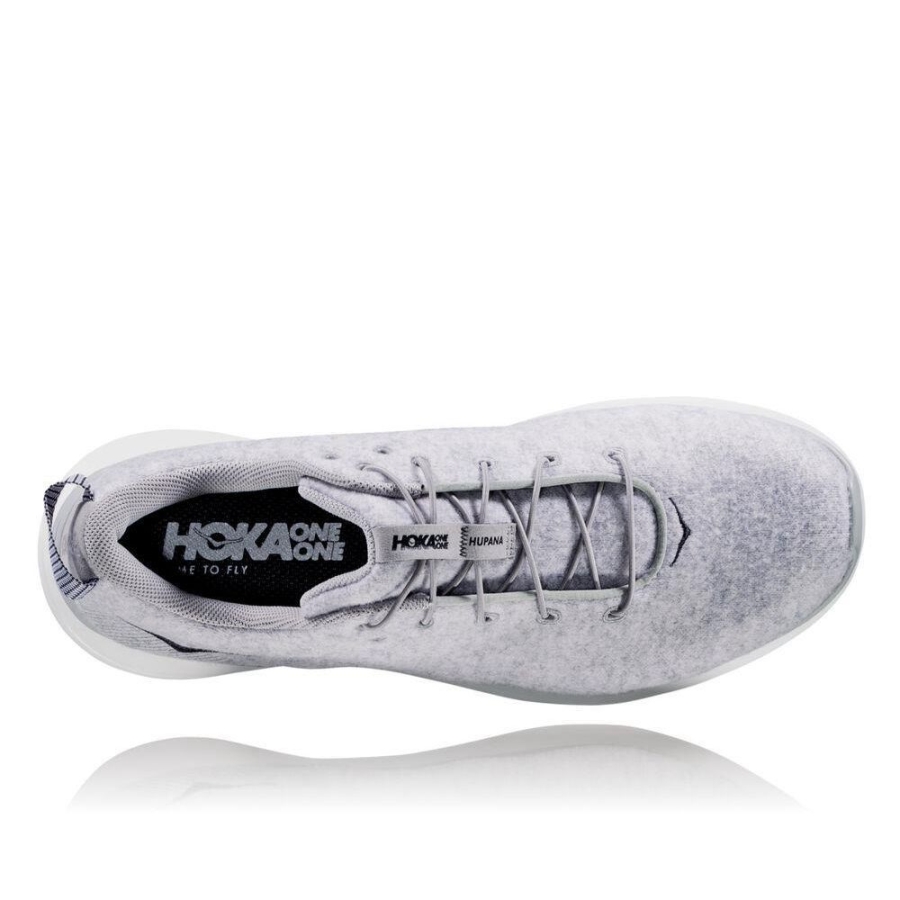 Hoka Hupana Flow Wool Men's Running Shoes Grey | IL45726BH