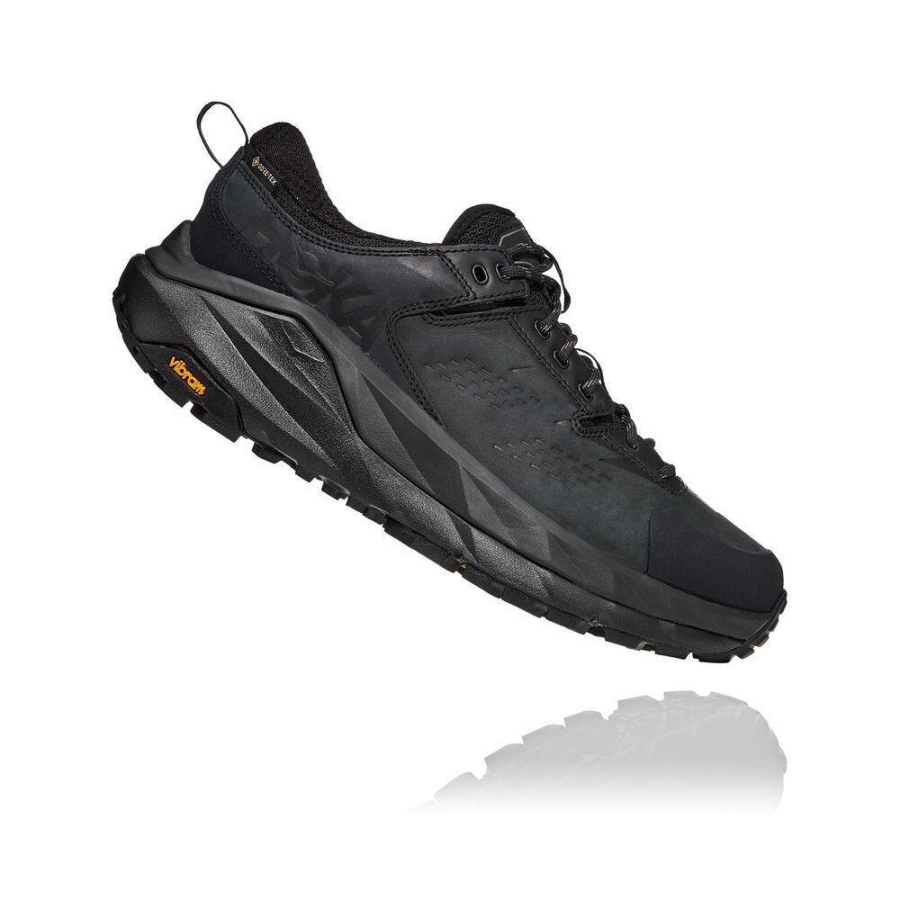 Hoka Kaha Low GTX Men's Trail Running Shoes Black / Grey | IL92546JS