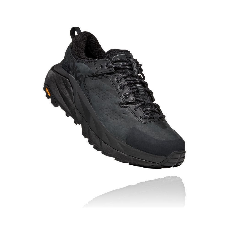 Hoka Kaha Low GTX Men\'s Trail Running Shoes Black / Grey | IL92546JS