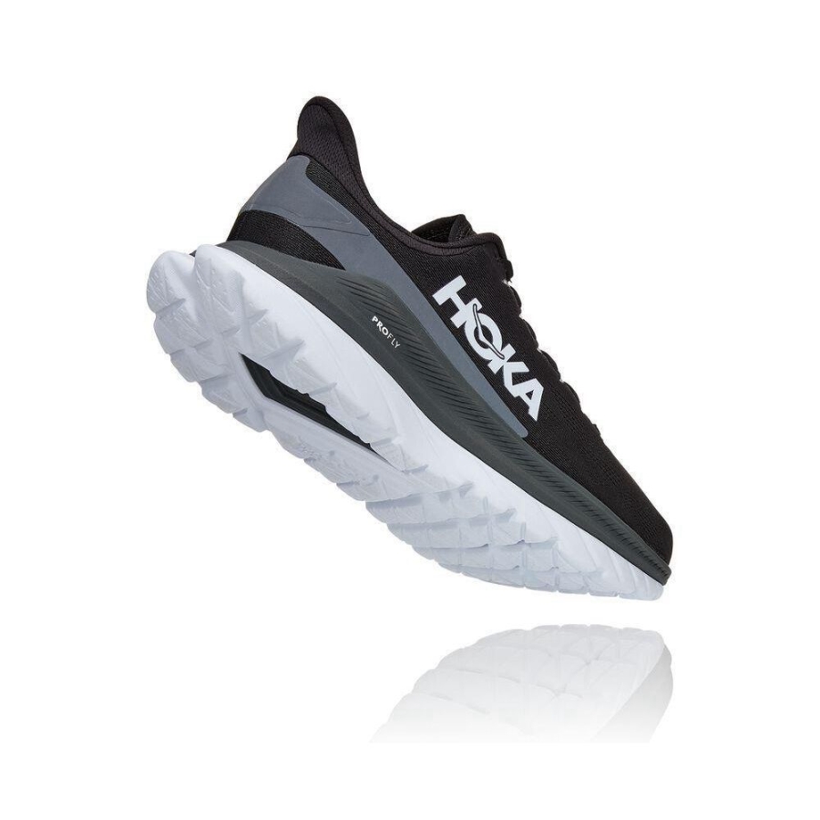 Hoka Mach 4 Men's Road Running Shoes Black | IL19380DH