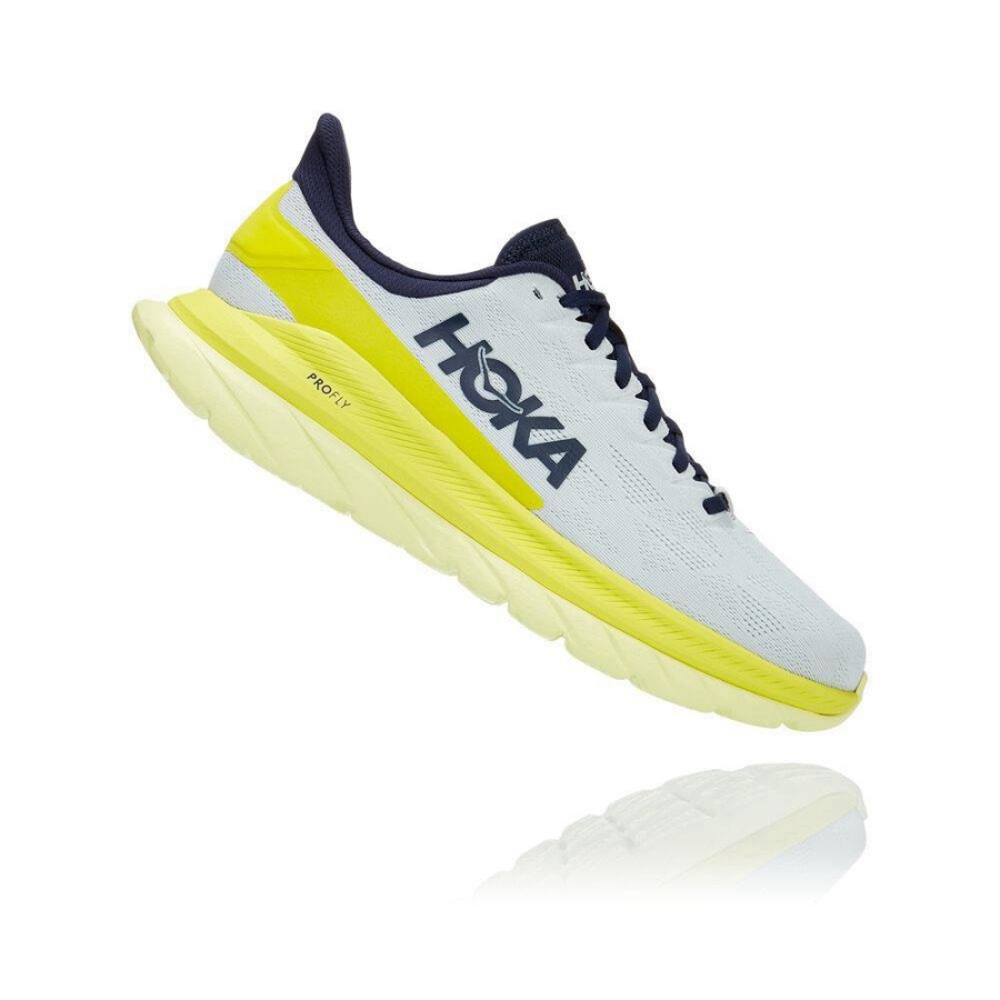 Hoka Mach 4 Men's Sneakers White | IL27301YK