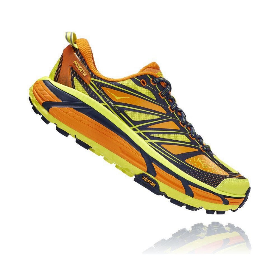 Hoka Mafate Speed 3 Men's Hiking Shoes Yellow / Orange | IL84352XB