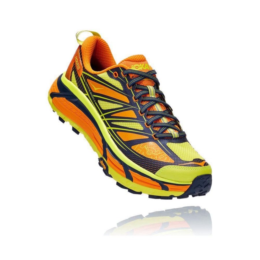 Hoka Mafate Speed 3 Men\'s Hiking Shoes Yellow / Orange | IL84352XB