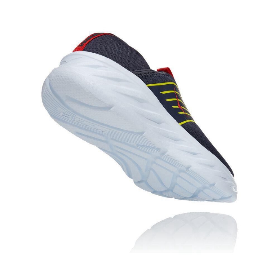 Hoka ORA Men's Sneakers Navy / Yellow | IL06237JP