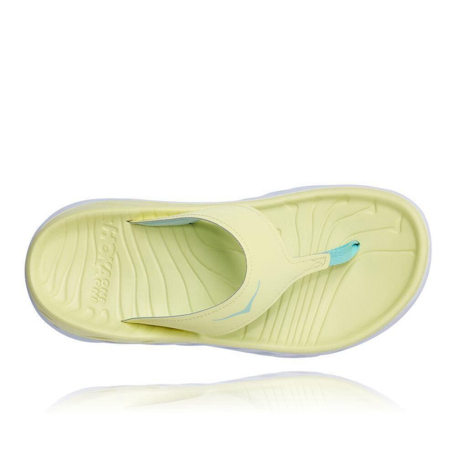 Hoka ORA Women's Recovery Flip Flops Yellow | IL46581HI