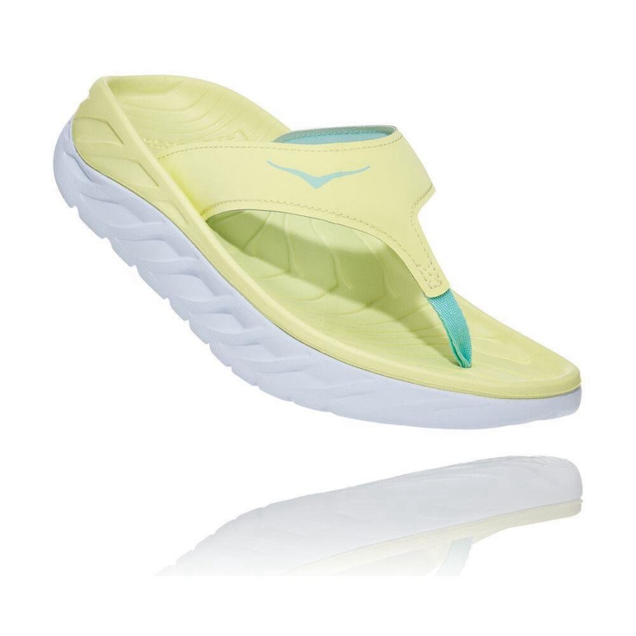 Hoka ORA Women\'s Recovery Flip Flops Yellow | IL46581HI