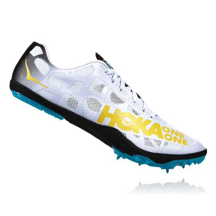 Hoka Rocket LD Men's Spikes Shoes White | IL02598MD