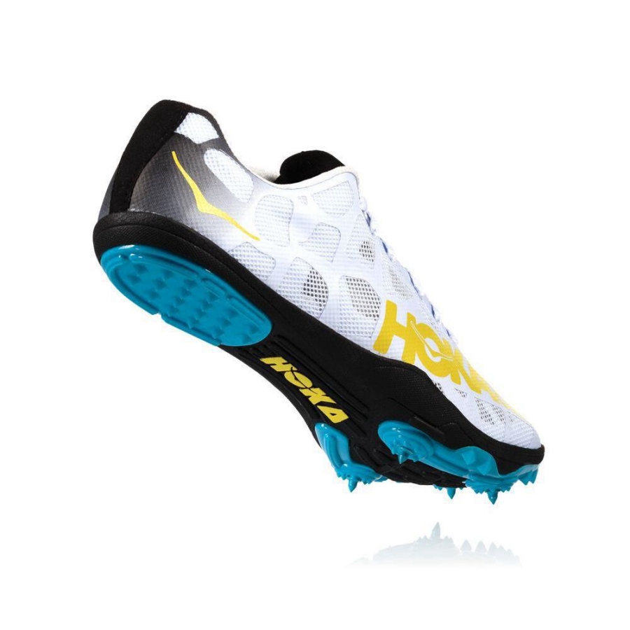 Hoka Rocket LD Men's Spikes Shoes White | IL02598MD