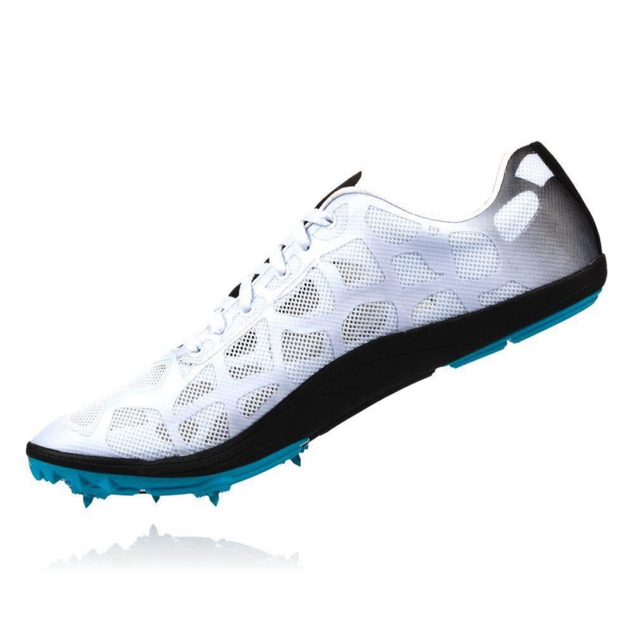 Hoka Rocket LD Men's Spikes Shoes White | IL02598MD