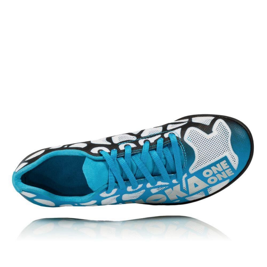 Hoka Rocket LD Women's Spikes Shoes Blue / Black / White | IL31256RD