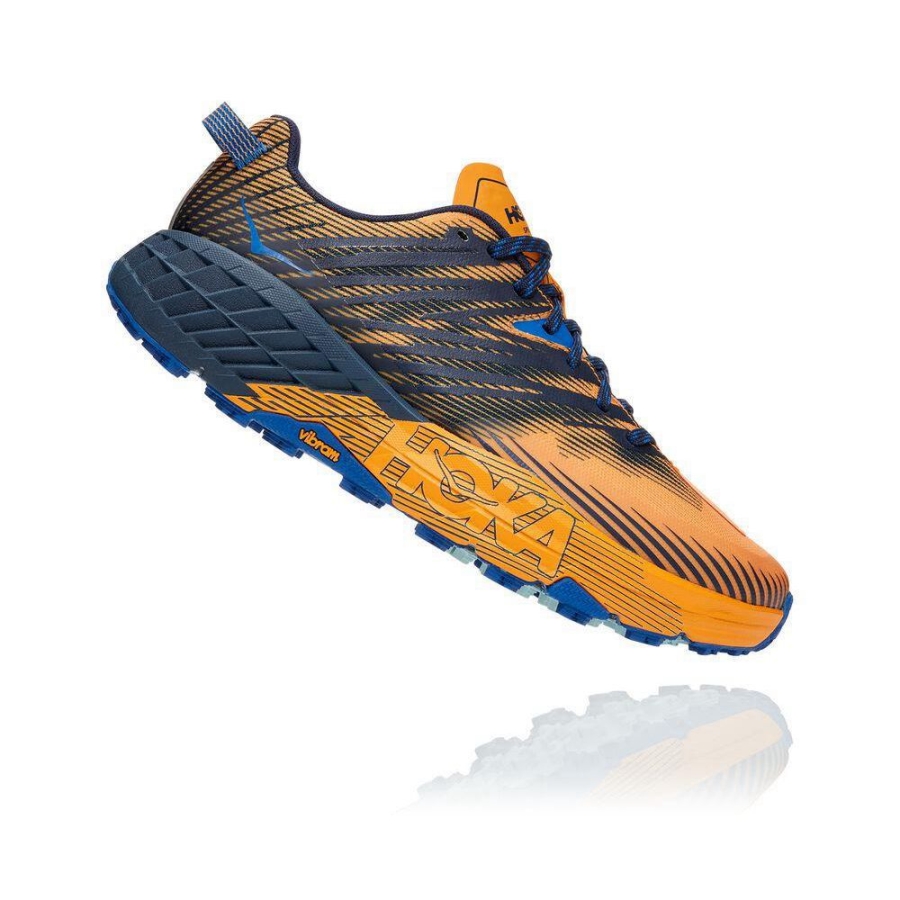 Hoka Speedgoat 4 Men's Running Shoes Yellow / Black | IL71324MY