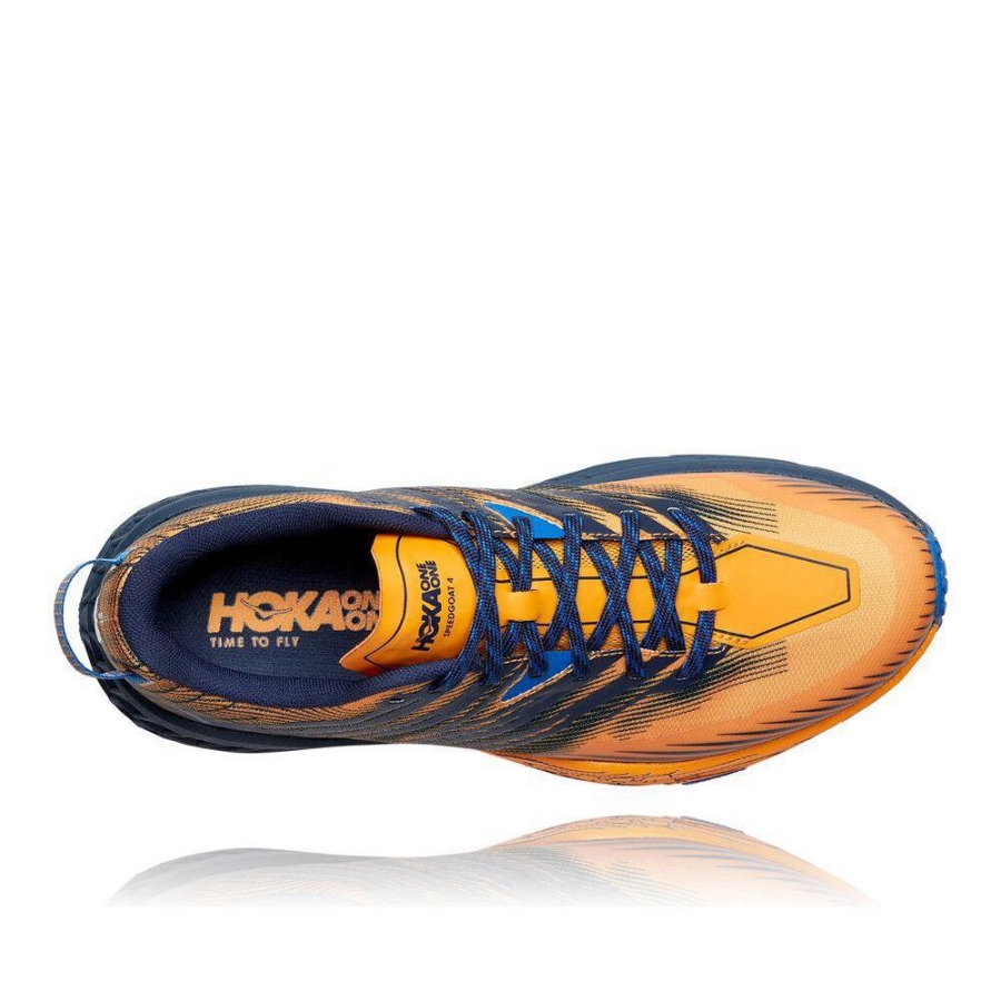 Hoka Speedgoat 4 Men's Running Shoes Yellow / Black | IL71324MY