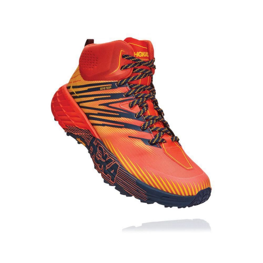 Hoka Speedgoat Mid 2 GTX Men\'s Hiking Boots Red | IL96051CP