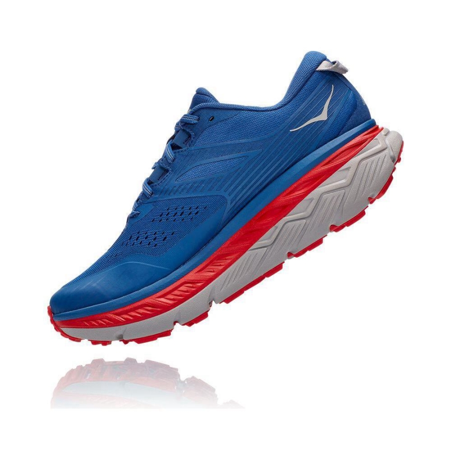 Hoka Stinson ATR 6 Men's Lifestyle Shoes Blue / Red | IL37680EW