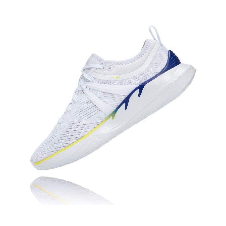 Hoka Tivra Women's Road Running Shoes White / Blue | IL26458LS