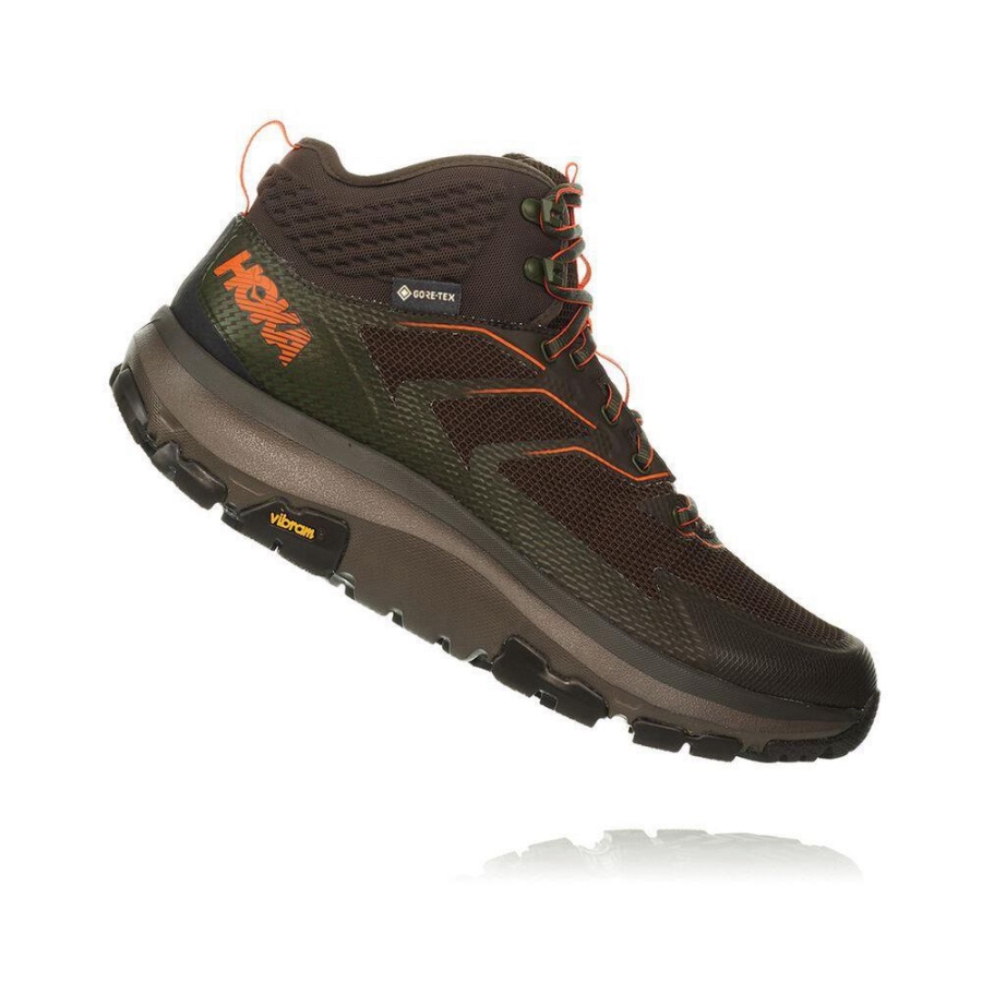 Hoka Toa GTX Men's Sneakers Green / Brown | IL41563OZ