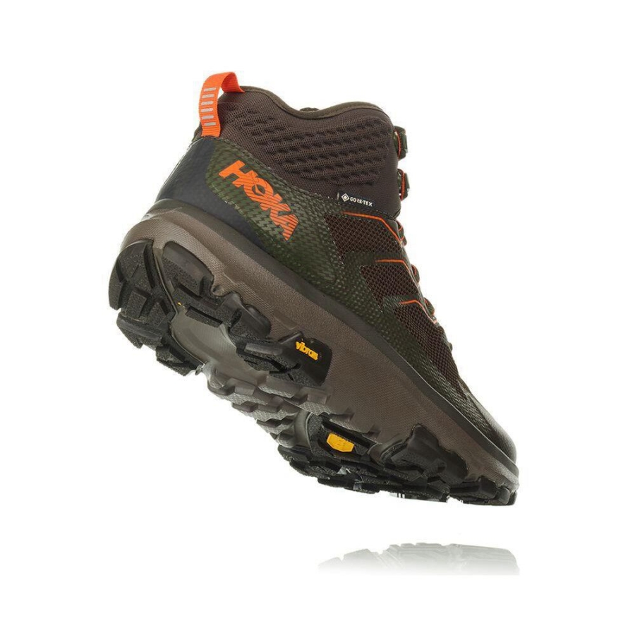 Hoka Toa GTX Men's Sneakers Green / Brown | IL41563OZ