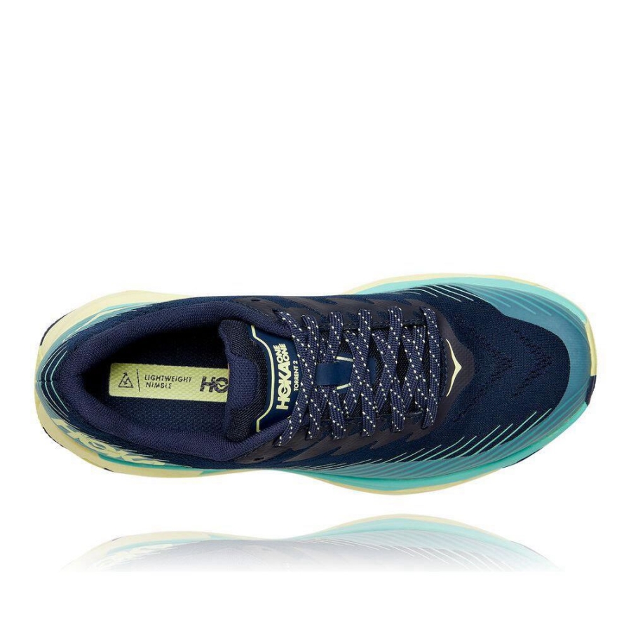 Hoka Torrent 2 Women's Trail Running Shoes Black / Blue | IL10984JO